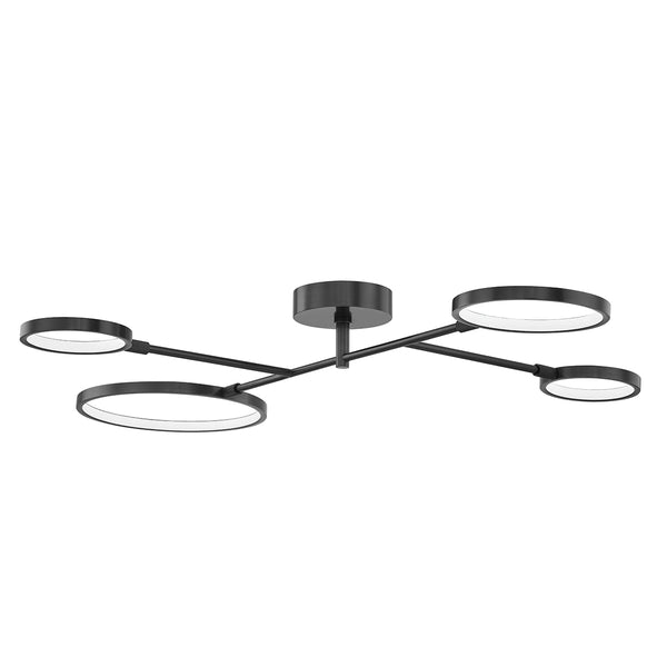 Saturn Outdoor (Damp) Semi Flush Mount Ceiling Light by Hudson Valley