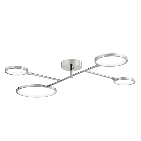Saturn Outdoor (Damp) Semi-Flush Mount Rail Mounted Ceiling Light by Hudson Valley