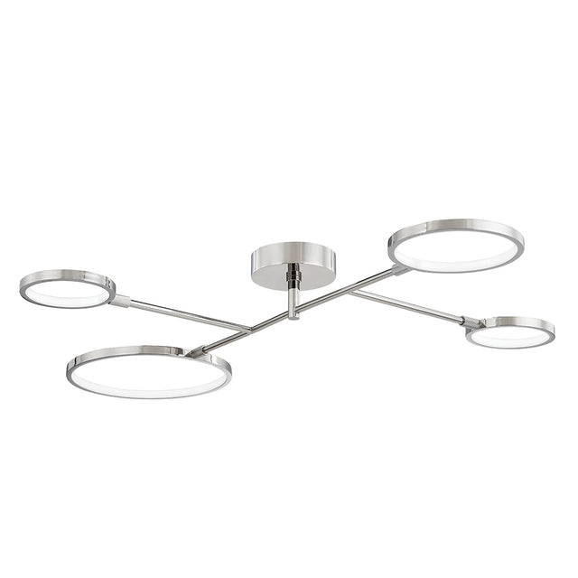 Saturn Outdoor (Damp) Semi-Flush Mount Rail Mounted Ceiling Light by Hudson Valley