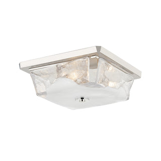 Buy polished-nickel Hines Outdoor (Damp) Flush Mount Ceiling Light by Hudson Valley