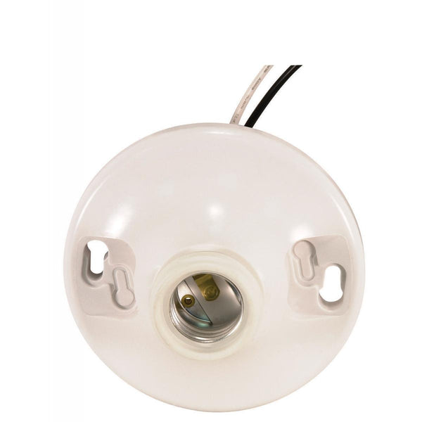 Satco Fixture Accents/Parts Phenolic Plastic On-Off Pull Chain Ceiling Receptacle Accents
