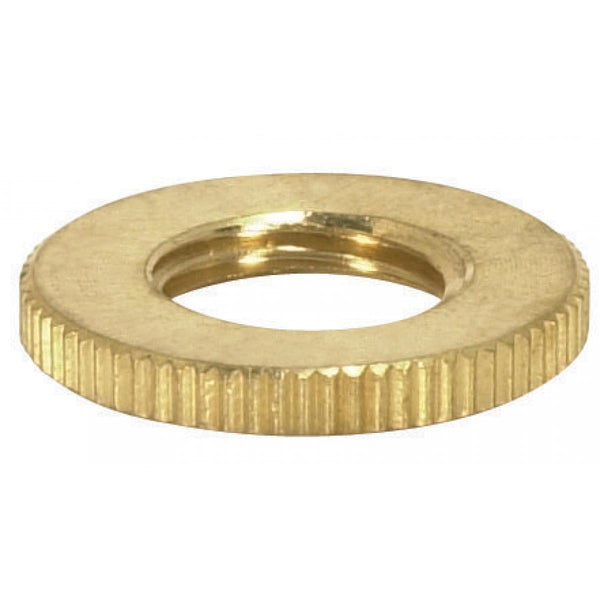 Satco Accessories Brass Knurled Locknut Accessory