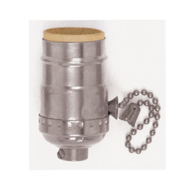 Satco Accessories Brass On-Off Pull Chain Socket Accessory