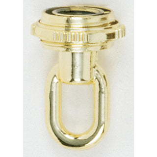 Buy polished-brass Satco Fixture Accents/Parts Steel 1/4 Ip Matching Screw Collar Loop With Ring Accents
