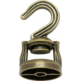 Buy antique-brass Satco Accessories Metal Revolving Swivel Hooks Accessory