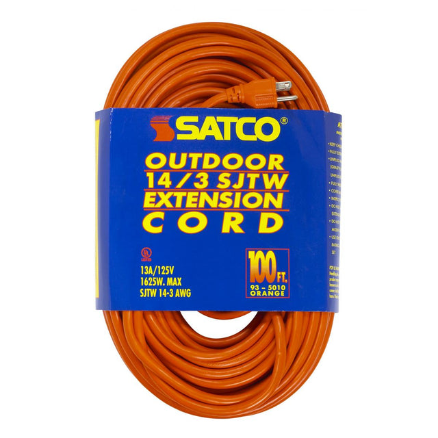 Satco Accessories 100'Heavy Duty Outdoor Extension Cord Accessory
