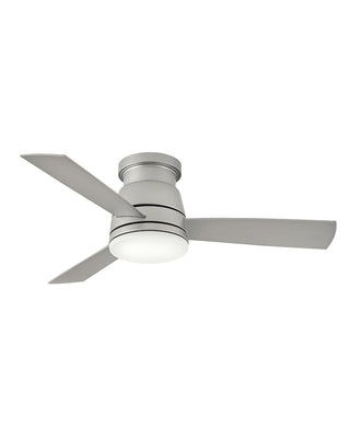 Trey Outdoor (Wet) Flush Mount Ceiling Fan with Light by Hinkley