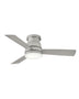 Brushed Nickel Finish with Silver Blades