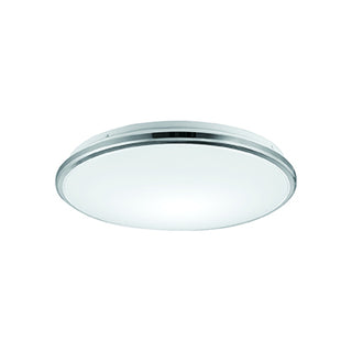 Buy chrome-with-frosted-acrylic-diffuser-glass Brook Flush Mount Ceiling Light by Kuzco Lighting