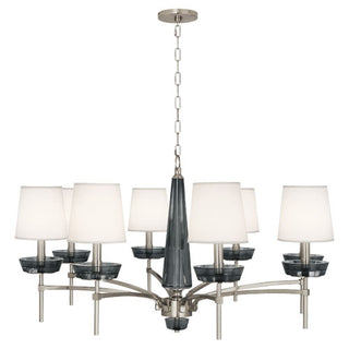 Buy polished-nickel-w-smoke-gray-crystal Cristallo Chandelier by Robert Abbey