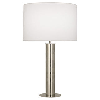 Buy polished-nickel-with-ascot-white-shade-glass Michael Berman Brut Table Lamp by Robert Abbey