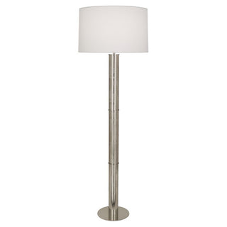Buy polished-nickel-with-ascot-white-shade-glass Michael Berman Brut Floor Lamp by Robert Abbey