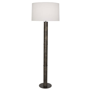 Buy deep-patina-bronze-with-ascot-white-shade-glass Michael Berman Brut Floor Lamp by Robert Abbey