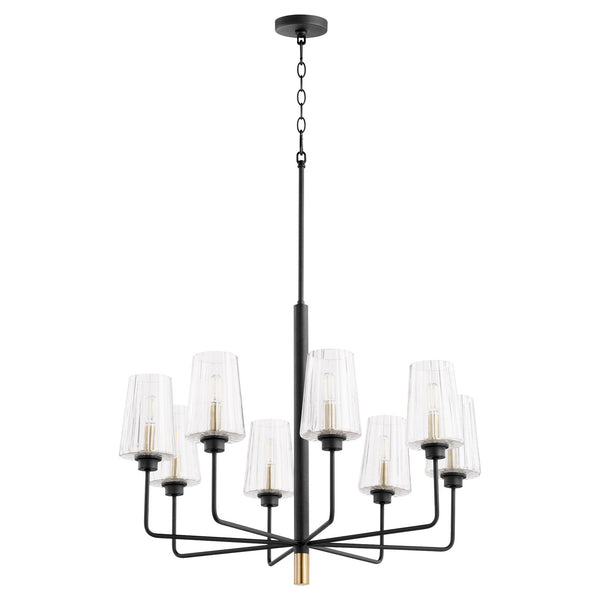 Dalia Outdoor (Damp) Chandelier by Quorum