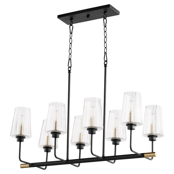 Dalia Outdoor (Damp) Chandelier by Quorum