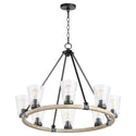 Paxton Outdoor (Damp) Chandelier by Quorum