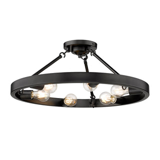 Castile Outdoor (Damp) Semi-Flush Mount Ceiling Light by Golden