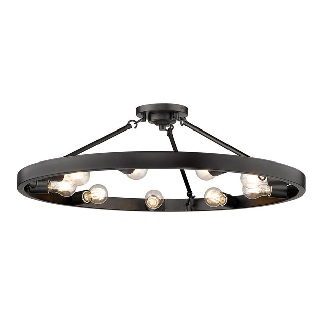 Castile Outdoor (Damp) Semi Flush Mount Light by Golden