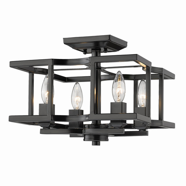 Bellare Outdoor (Damp) Semi Flush Mount Light by Golden