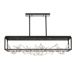 Buy silver-black Aerie Chandelier by Eurofase