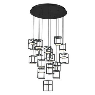 Buy black-and-white-shade Ferro Chandelier by Eurofase