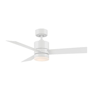 Buy matte-white-finish-with-matte-white-blades Axis Outdoor (Wet) Ceiling Fan with Light by Modern Forms Fans