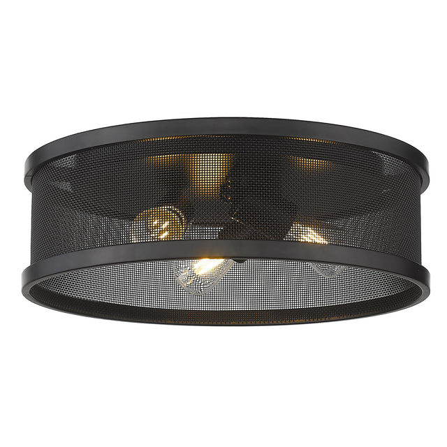 Channing Outdoor (Damp) Flush Mount Ceiling Light by Golden
