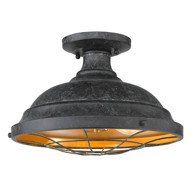 Bartlett Outdoor (Damp) Semi Flush Mount Light by Golden