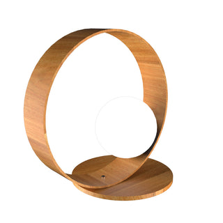 Buy louro-freijo-with-frosted-glass-glass Sfera Outdoor (Damp) Table Lamp by Accord Lighting