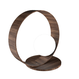 Buy american-walnut-with-frosted-glass-glass Sfera Outdoor (Damp) Table Lamp by Accord Lighting