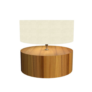 Buy teak Cylindrical Outdoor (Damp) Table Lamp by Accord Lighting