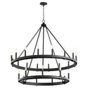 Aura Outdoor (Damp) Chandelier by Quorum