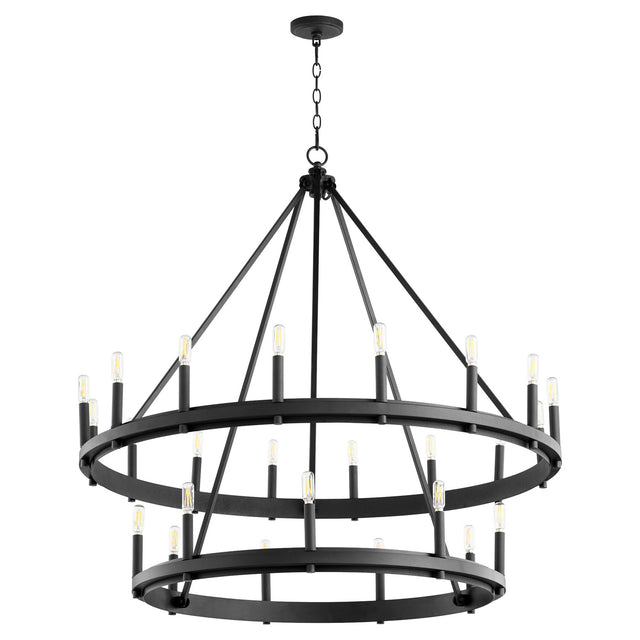 Aura Outdoor (Damp) Chandelier by Quorum