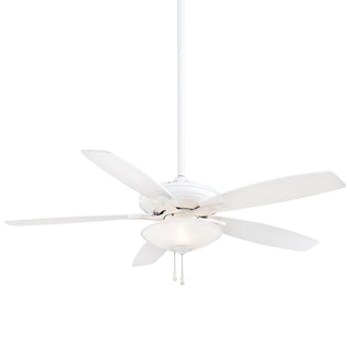 Buy white-finish-with-white-blades Mojo Ceiling Fan with Light by Minka Aire