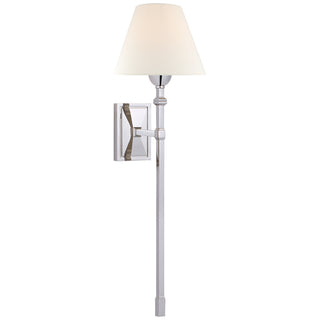 Buy polished-nickel-with-3-75-x-7-5-x-5-5-linen-glass Jane Sconce by Visual Comfort Signature