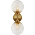 Hand-Rubbed Antique Brass with White Glass Glass and Frosted Shade