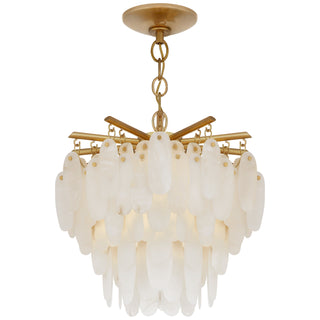 Buy antique-burnished-brass-with-alabaster-glass-and-white-shade Cora Outdoor (Damp) Semi-Flush Mount Ceiling Light by Visual Comfort Signature