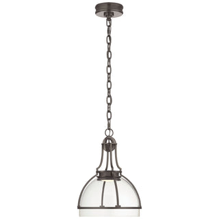 Buy bronze-with-clear-glass-glass-and-clear-shade Gracie Pendant by Visual Comfort Signature