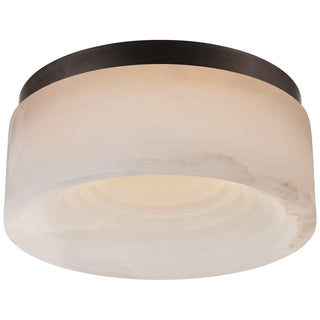 Buy bronze-with-alabaster-glass-and-white-shade Otto Outdoor (Damp) Flush Mount Ceiling Light by Visual Comfort Signature