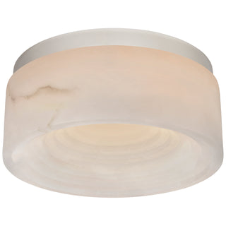 Buy polished-nickel-with-alabaster-glass-and-white-shade Otto Outdoor (Damp) Flush Mount Ceiling Light by Visual Comfort Signature