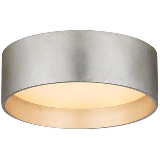Buy burnished-silver-leaf Shaw Outdoor (Damp) Flush Mount Ceiling Light by Visual Comfort Signature
