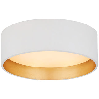 Buy matte-white Shaw Outdoor (Damp) Flush Mount Ceiling Light by Visual Comfort Signature
