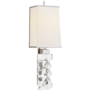 Buy crystal-and-polished-nickel Argentino Outdoor (Damp) Sconce by Visual Comfort Signature