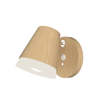 Buy maple-and-frosted-shade Conic Outdoor (Damp) Wall Lamp by Accord Lighting