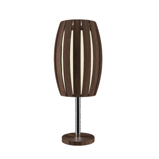Buy american-walnut Barrel Outdoor (Damp) Table Lamp by Accord Lighting