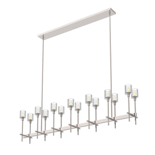 Buy polished-nickel-ribbed-glass Salita Pendant by Alora