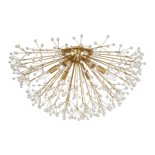 Buy aged-brass-with-clear-glass-and-clear-shade Dunkirk Outdoor (Damp) Semi-Flush Mount Ceiling Light by Hudson Valley
