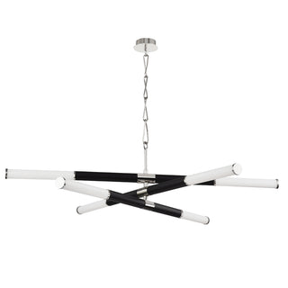 Buy polished-nickel-black Huntington Outdoor (Damp) Chandelier by Hudson Valley