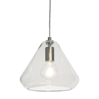 Buy satin-nickel-with-clear-glass-glass-and-clear-shade Armitage Outdoor (Damp) Pendant by AFX Lighting