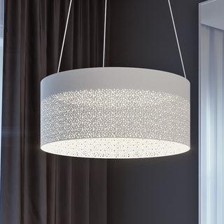 Buy white-with-white-glass-and-metal-shade Ash Outdoor (Damp) Pendant by AFX Lighting